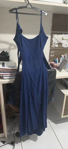 Vestido azul marinho