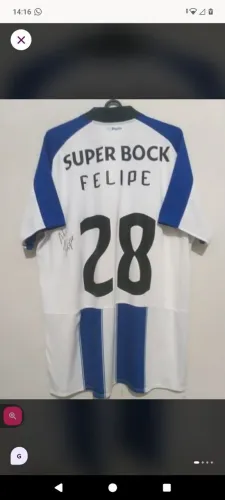 Camisa FC Porto 2018 / 2019 #28 Felipe Jogo Autografada Certificada