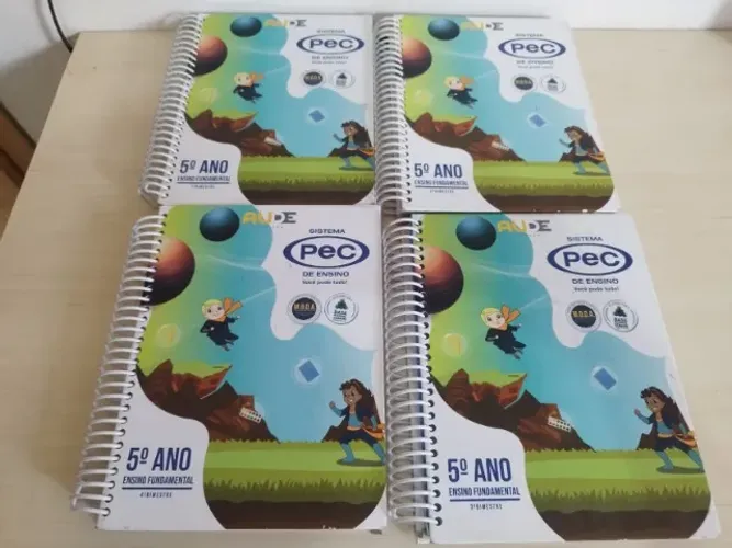 4 Apostilas Sistema PEC de Ensino 5º Ano R$99,99