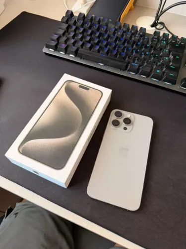 IPHONE 15 PRO MAX 256GB - PROBLEMA NO FACE ID/CÂMERA FRONTAL