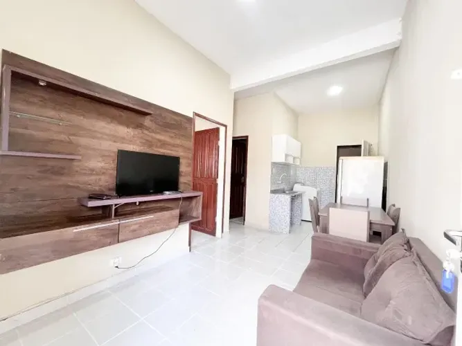 Apto de fino acabamento mobiliado com 2 quartos no parque Dez