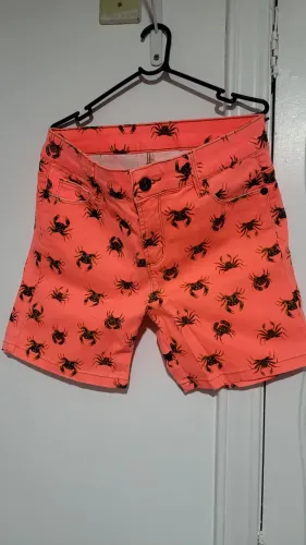 Bermuda farm estampado laranja g