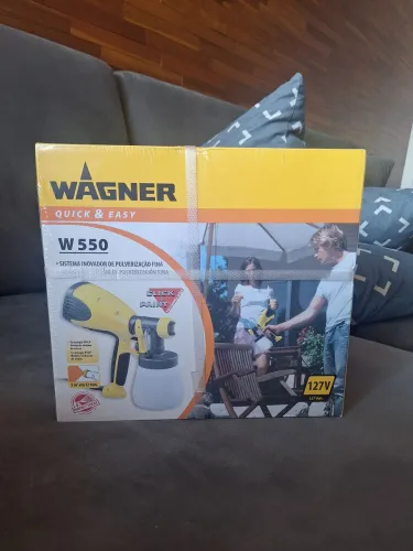 Pistola Pulverizadora Wagner W550 127V Quick & Easy - Nova na Caixa