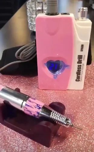 Nail Drill portátil á bateria recarregável Nova 250.000 Rpm acompanha acessórios