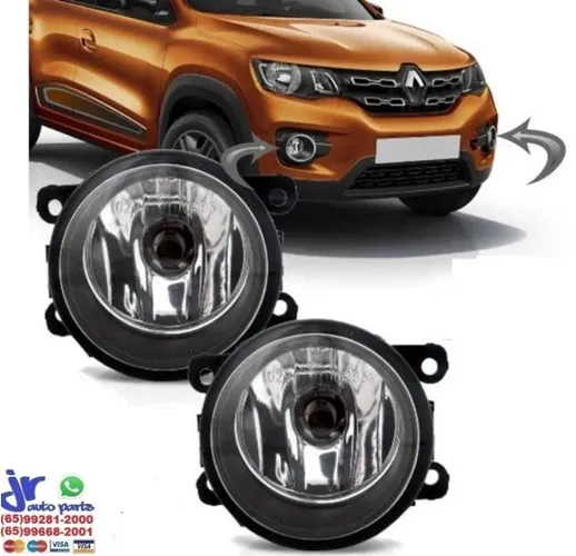 Par Farol Milha Renault Kwid 2017 2018 2019 Auxiliar Neblina