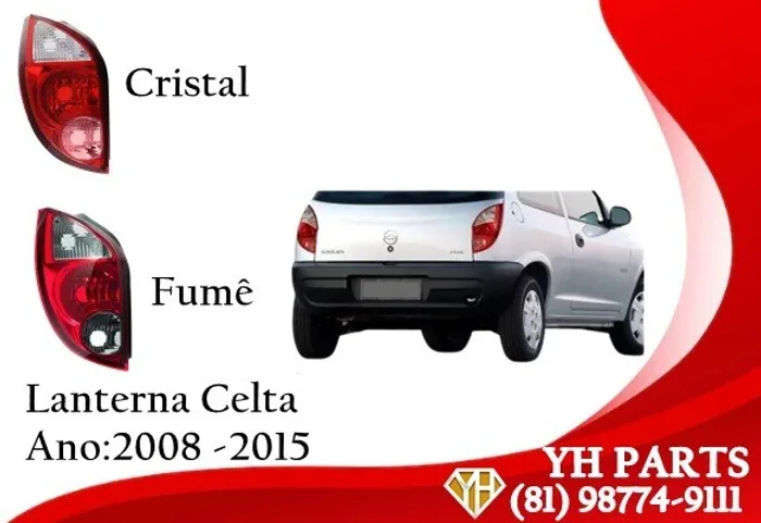 Lanterna Traseira Celta Ano: 2006/2015 