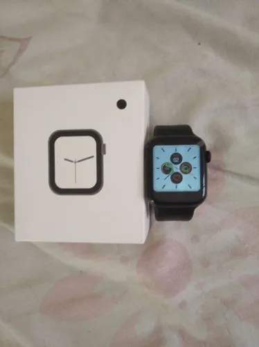 Relógio Smartwatch W34 Preto M Cardíaco Pressão Arterial Passos zero novo