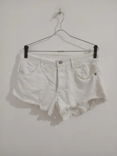 shortinho jeans Fram branco