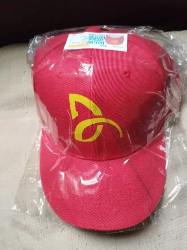 Boné Djokovic 100% poliéster, ajustável na cor vermelho novo zero 