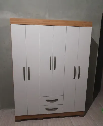 Guarda roupa 6 portas Áries 1.53 cm - FRETE GRÁTIS