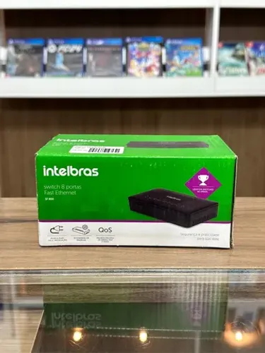 Switch SF800 Internet Intelbras 8 Portas Conexão Novo Loja Fisica