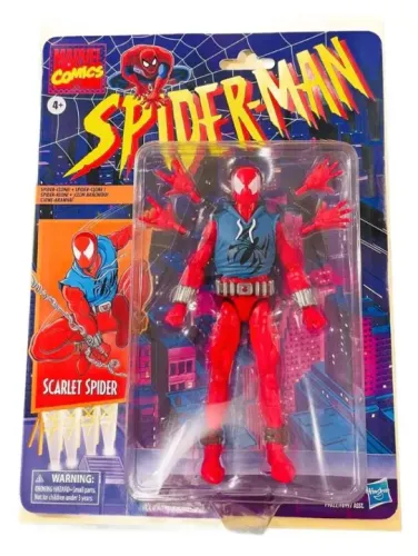Marvel Legends Ben Reilly / Scarlet Spider Aranha Escarlate - Retrô Vintage Coleção