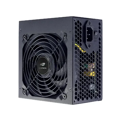 Fonte ATX 600W Real PFC Ativo 80 Plus White C3Tech - WZetta