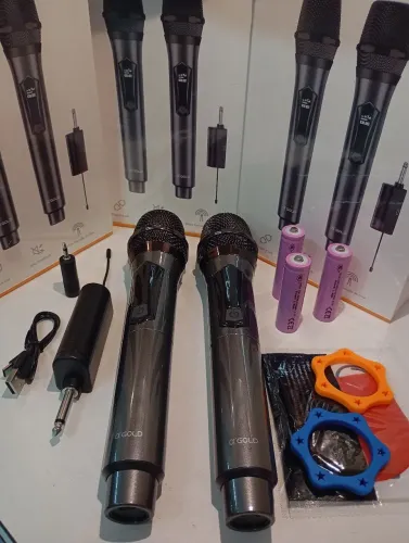 Microfone Sem Fio Profissional ?GOLD PLUS MCF-51