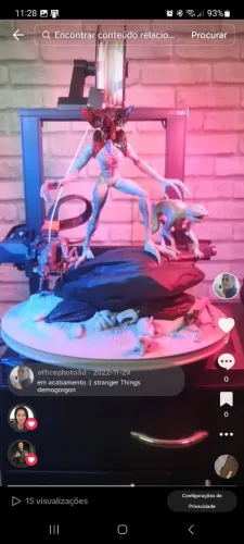 stranger things feito em impressao 3d 