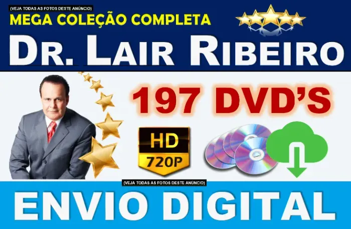 Dr Lair Ribeiro Dvd Medicina Saúde Nutrição Dvd Lair Ribeiro 197 Dvds P/ download 