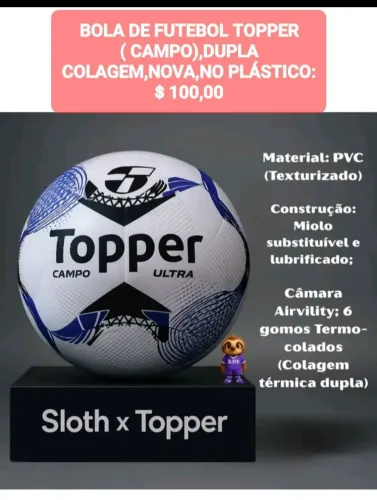 Bola de Futebol Topper Campo Ultra - Nova