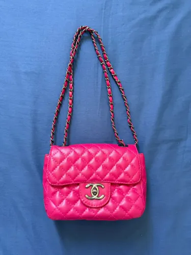 Bolsa Matelassê Rosa