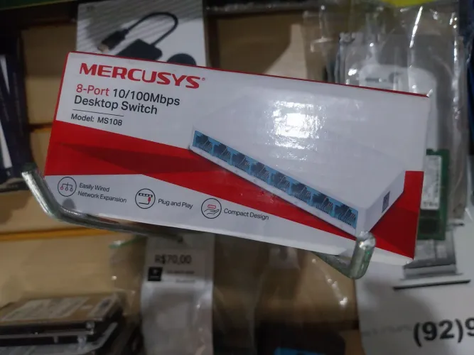 Switch 8portas 10/100mbps mercusys