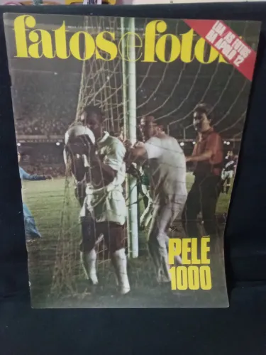 Revista Fatos e Fotos Pelé 1000 gol rei do futebol Santos 1969