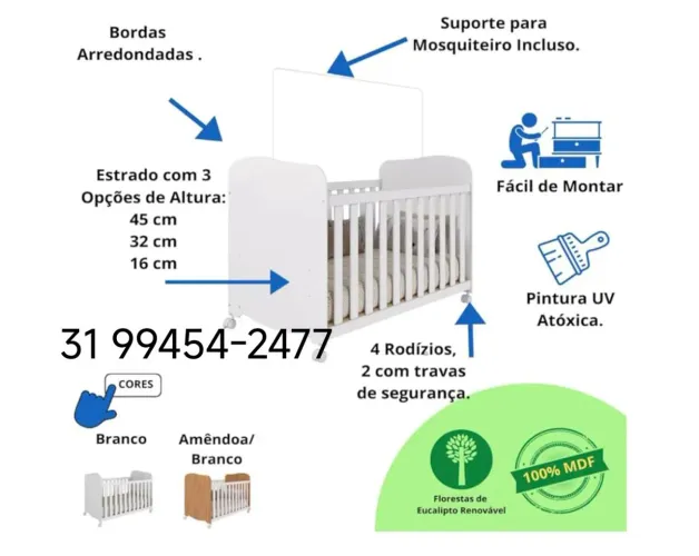 Berço tipo Americano 