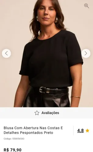 Blusa básica arrumadinha Renner PP
