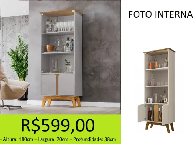 Cristaleira novidade - Perfeição em modelo