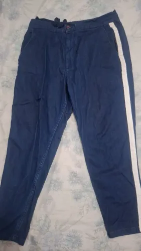 Calça Soft Denim Zara Man Tam M