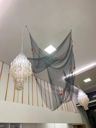 2 Lustres escama de peixe 