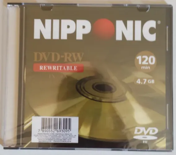10Pcs Midia Regravavel DVD-RW