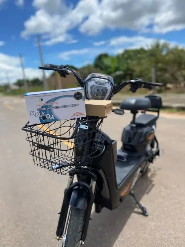 BICICLETA ELÉTRICA ARO 16 ALARME E CHAVE RESERVA