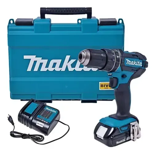 Furadeira martelete parafusadeira sem fio de 13mm Makita DHP482SY + accesorio