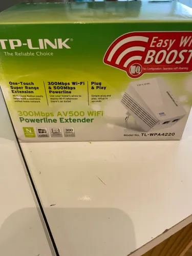 Powerline Repetidor de Sinal pela rede elétrica Wi-Fi TP-link TL-WPA4220 AV500