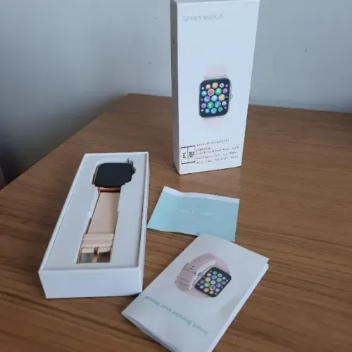 Smartwatch feminino rosa novo