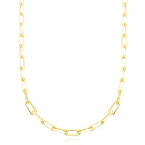 Corrente estilo Cartier Longa (4mm) - Revestida em ouro (Semijoia)
