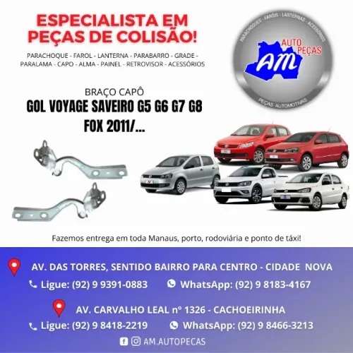 BRAÇO DO CAPO GOL/VOYA/SAV/FOX G5 A G8