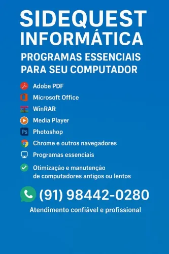 SIDEQUEST INFORMÁTICA - PROGRAMAS ESSENCIAIS E OTIMIZAÇÃO DE COMPUTADORES