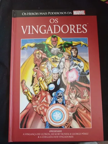 Hq Os vingadores vol. 1 Salvat capa Vermelha - Capa Dura