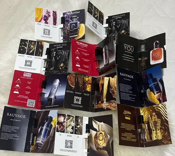 Amostras de perfumes de luxo masculinos 1,5ml escolha as suas 