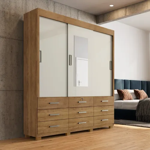 Guarda Roupa Itapema 2,02 m Cedro tt5527m