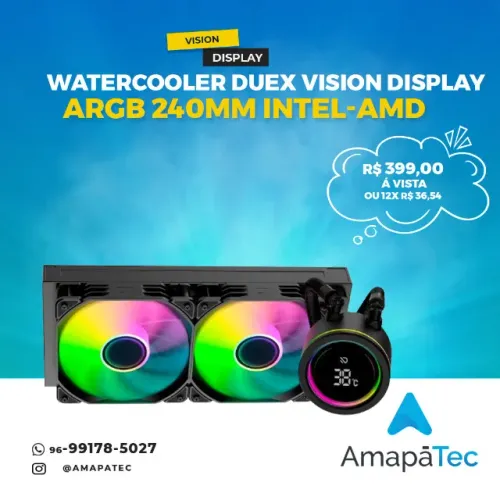 Water Cooler Duex Vision Display 240mm