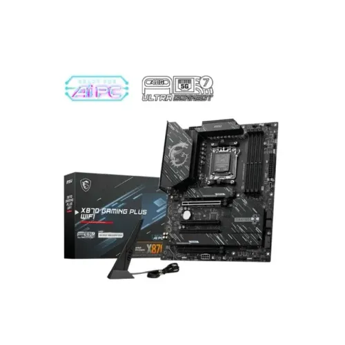 Placa Mãe MSI X870 Gaming Plus Wi-Fi 7, DDR5, AM5, USB4, até 256GB, PCIe 5.0, Lan 5G, ATX