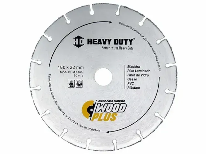 Disco para Madeira Wood Plus Tungstênio Heavy Duty