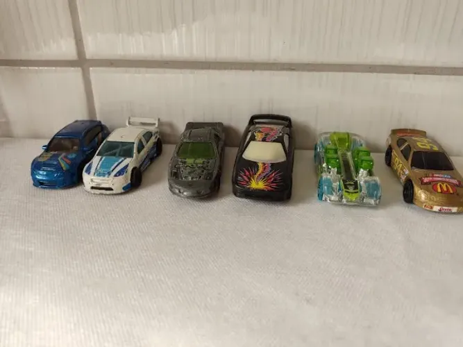 Kit 6 Miniatura Carrinhos Hot Wheels Subaru Falcon Mc Donald E Outros (cod P1) (Usado)