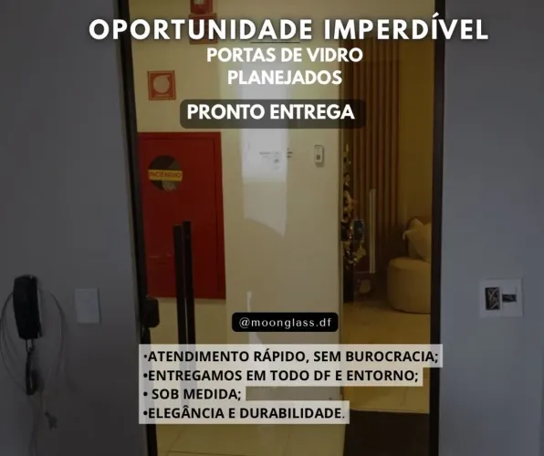 Porta de Vidro com Excelente Custo-Benefício