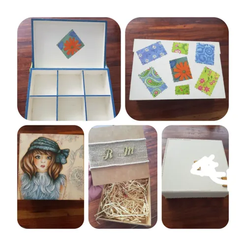conjunto de 4 Caixas p/ Decorar