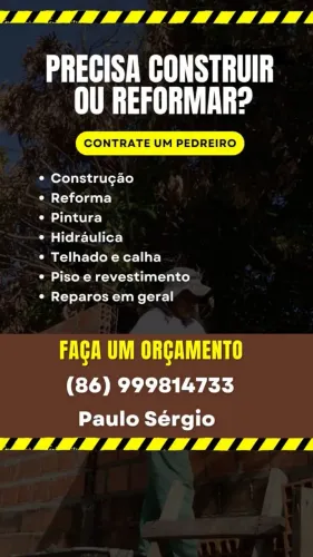 Pedreiro Experiente para Obras e Reparos