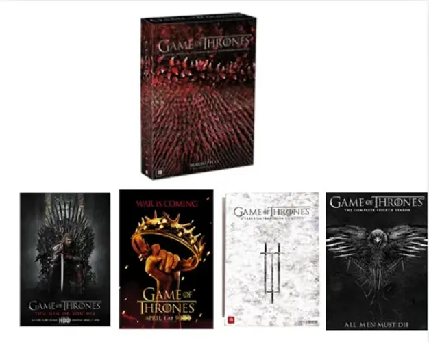 Box DVD Game of thrones: a primeira, segunda, terceira e quarta tempoda (usado)