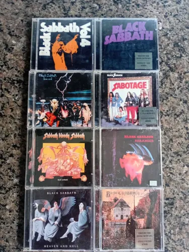  8 CDS Black Sabbath Importados 