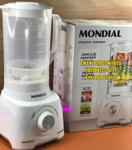 Liquidificador Mondial 2,2 Litros Power Turbo - Entrega das 9 até as hrs22